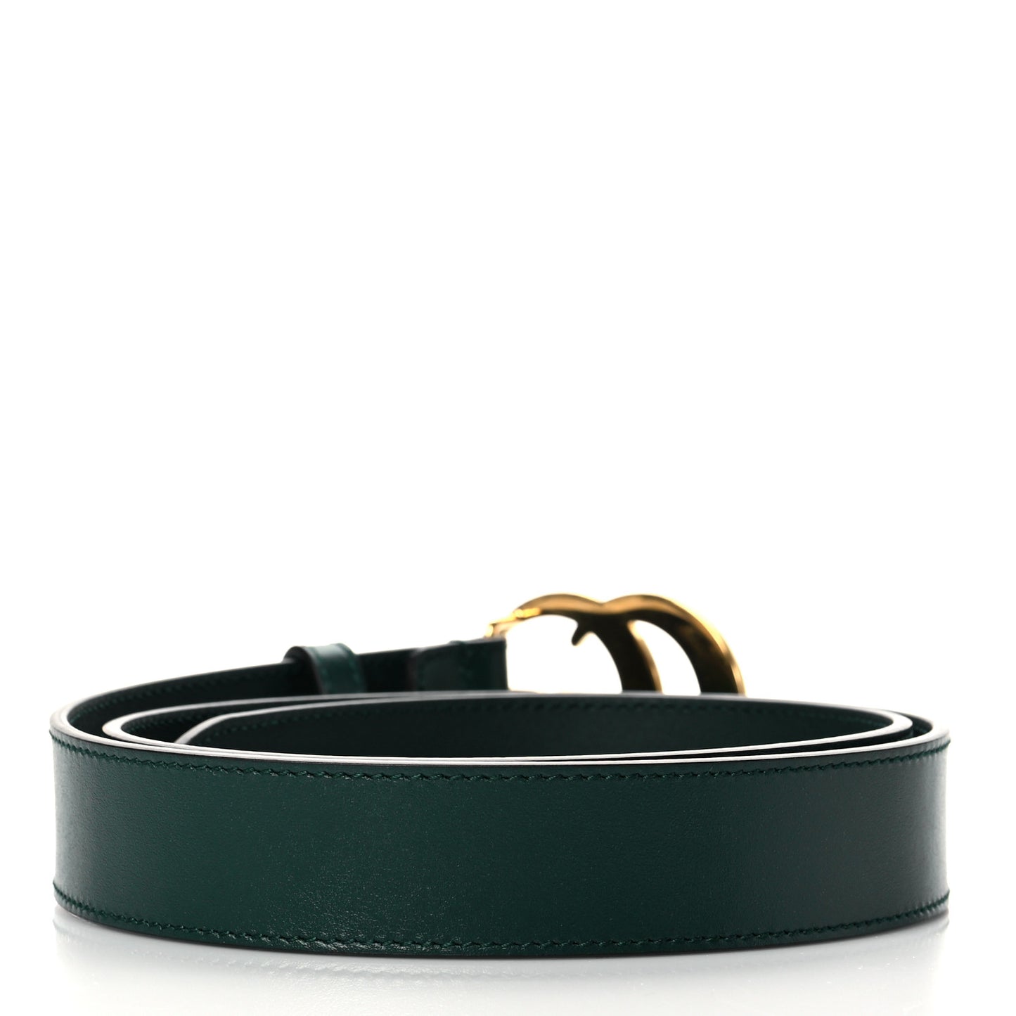 Plutone Calfskin Double G 30mm Belt 85 34 Verde