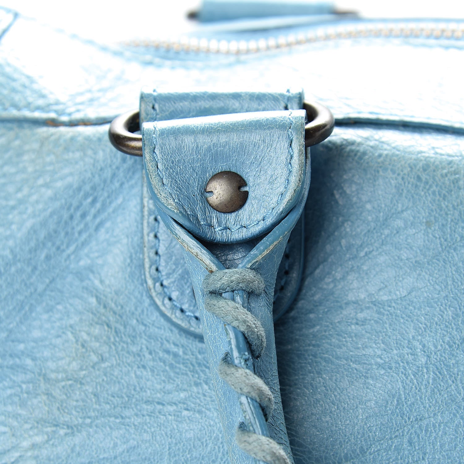 Balenciaga Agneau Classic Hardware Work Bleu Indigo 17 of 20