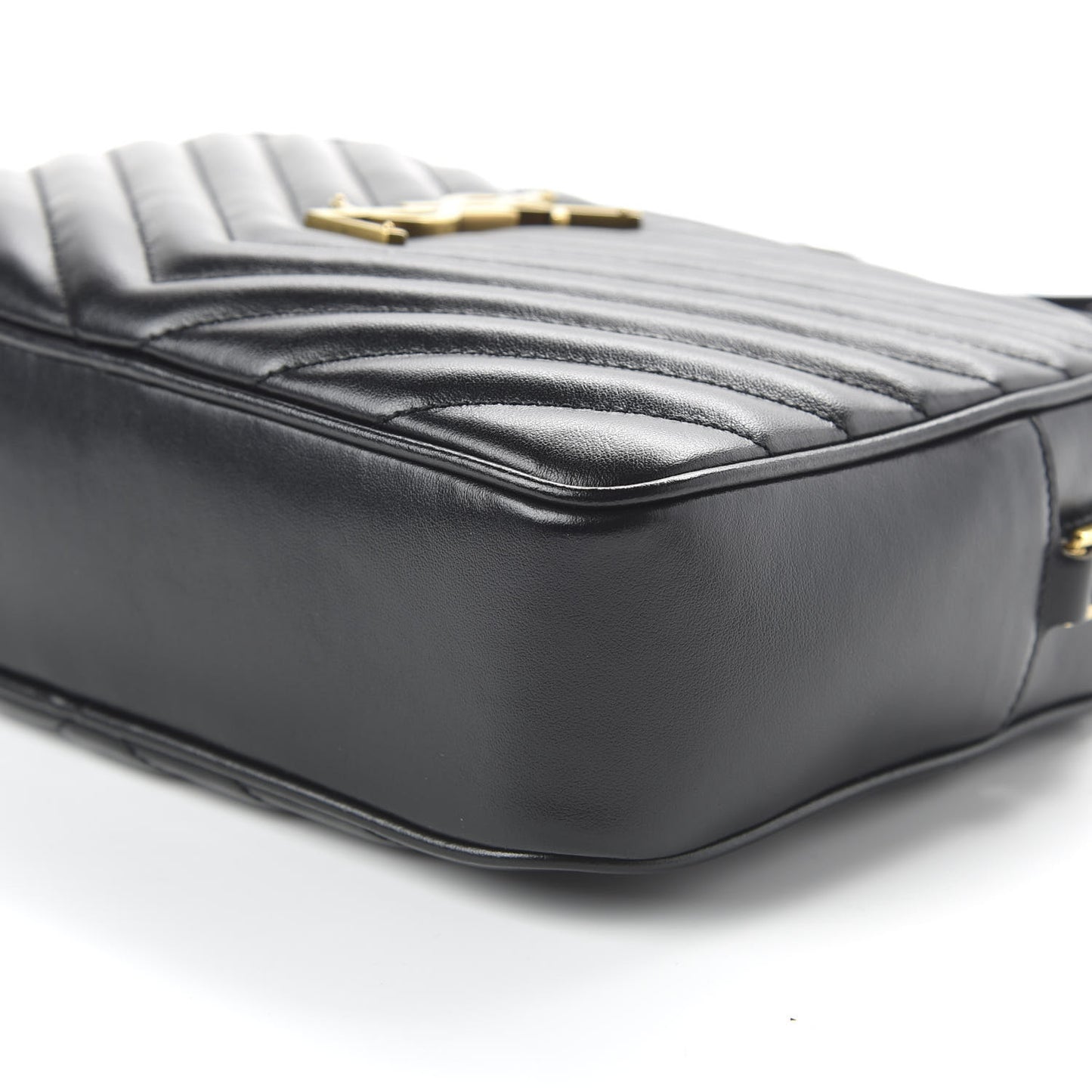 Calfskin Matelasse Monogram Lou Camera Bag Black