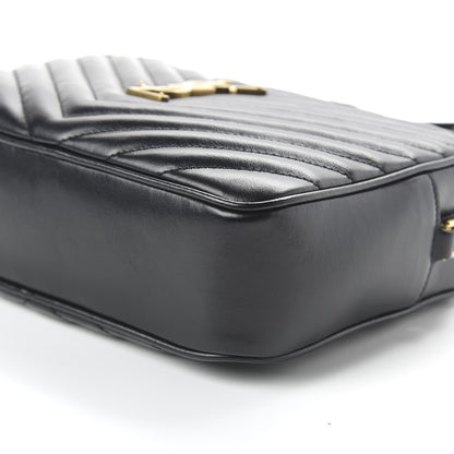 Saint Laurent Calfskin Matelasse Monogram Lou Camera Bag Black 7 of 9