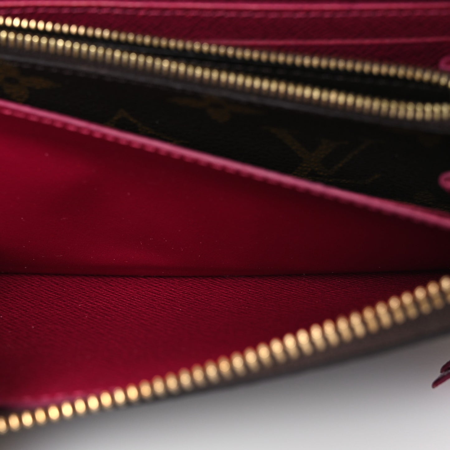 Monogram Clemence Wallet Fuchsia