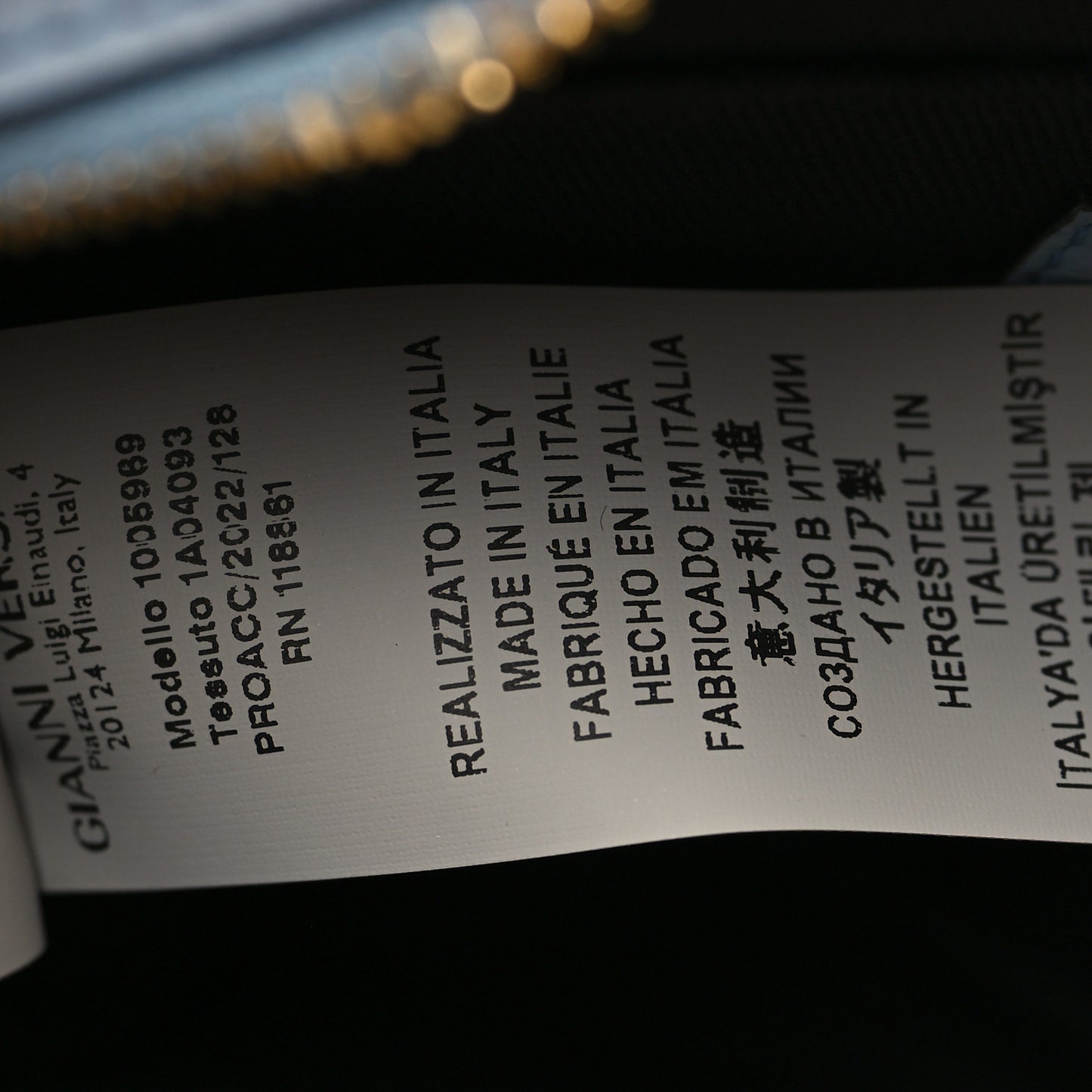 Grainy Calfskin Virtus Small Camera Bag Blue