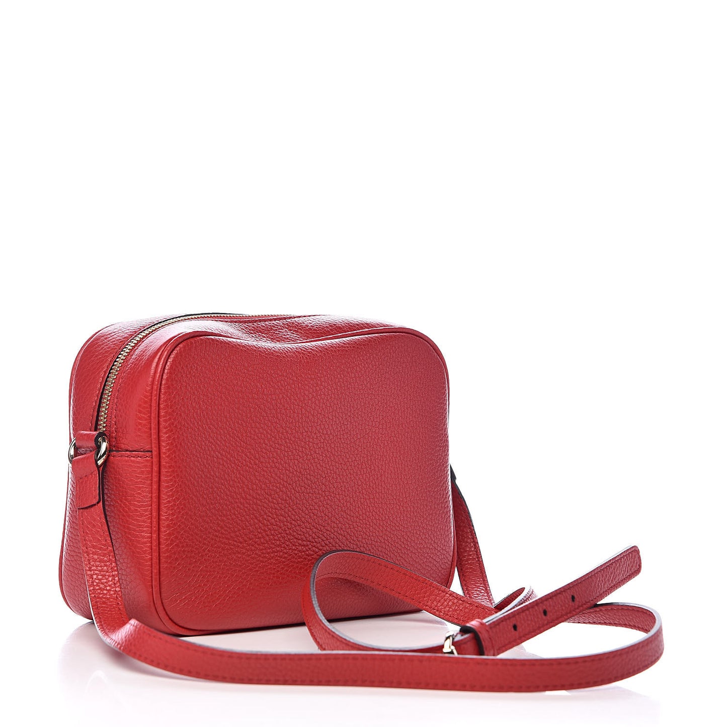 Pebbled Calfskin Small Soho Disco Bag Tabasco Red