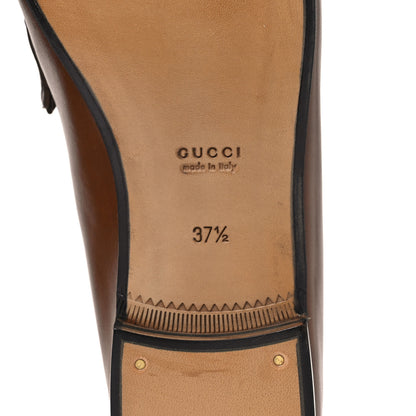 Gucci Betis Glamour Calfskin Womens 1953 Horsebit Loafers 37.5 Brown Sugar 8 of 12