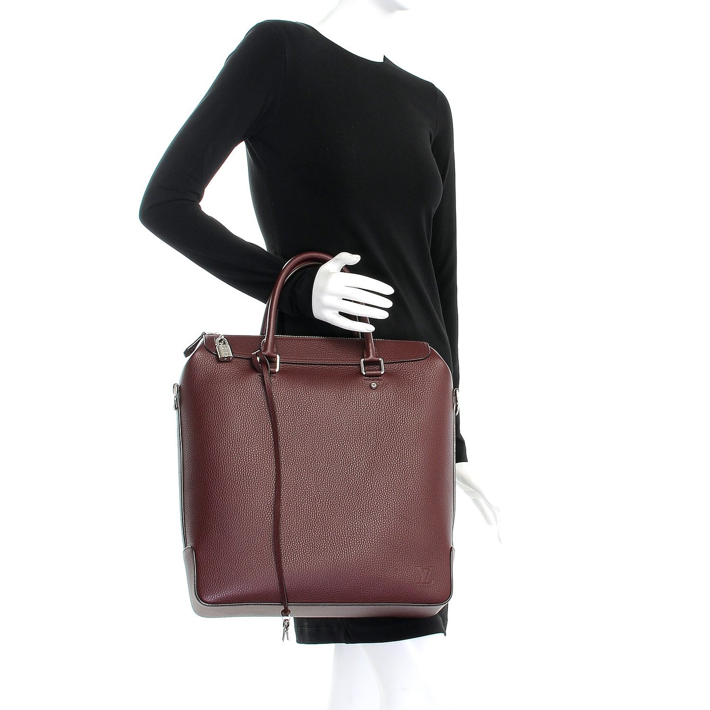 Taurillon Tote Zippe Bordeaux