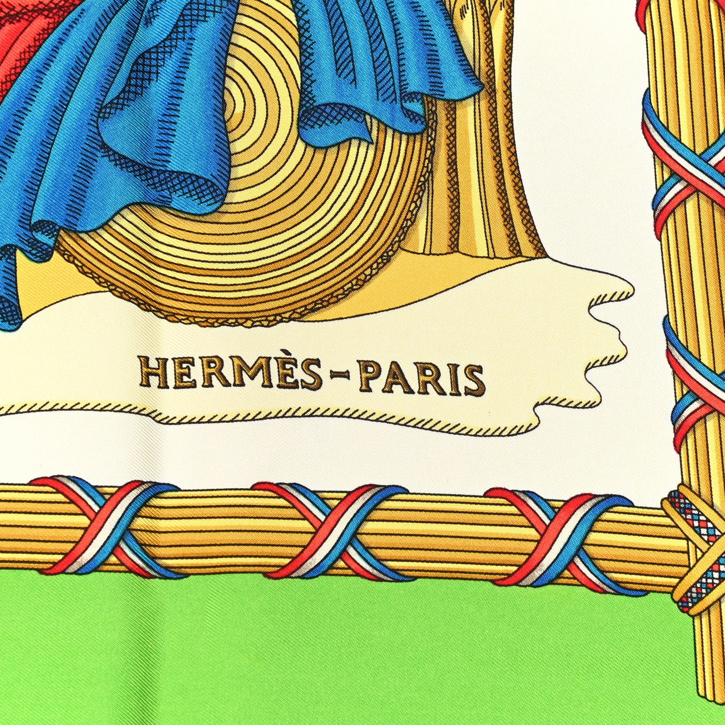 Silk Republique Francaise Liberte Egalite Fraternite 1789 Scarf 90