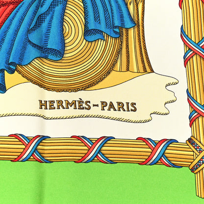 Hermes Silk Republique Francaise Liberte Egalite Fraternite 1789 Scarf 90 2 of 7