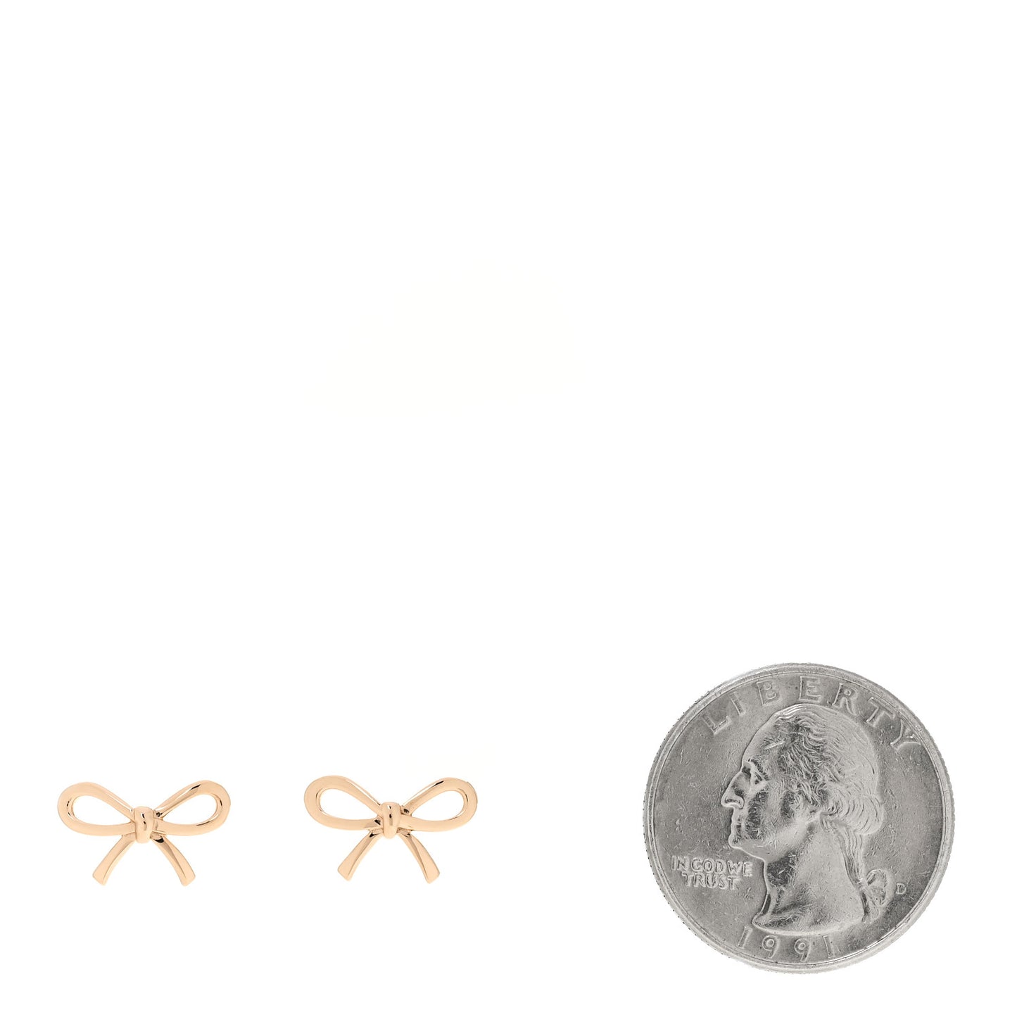 18K Rose Gold Bow Earrings