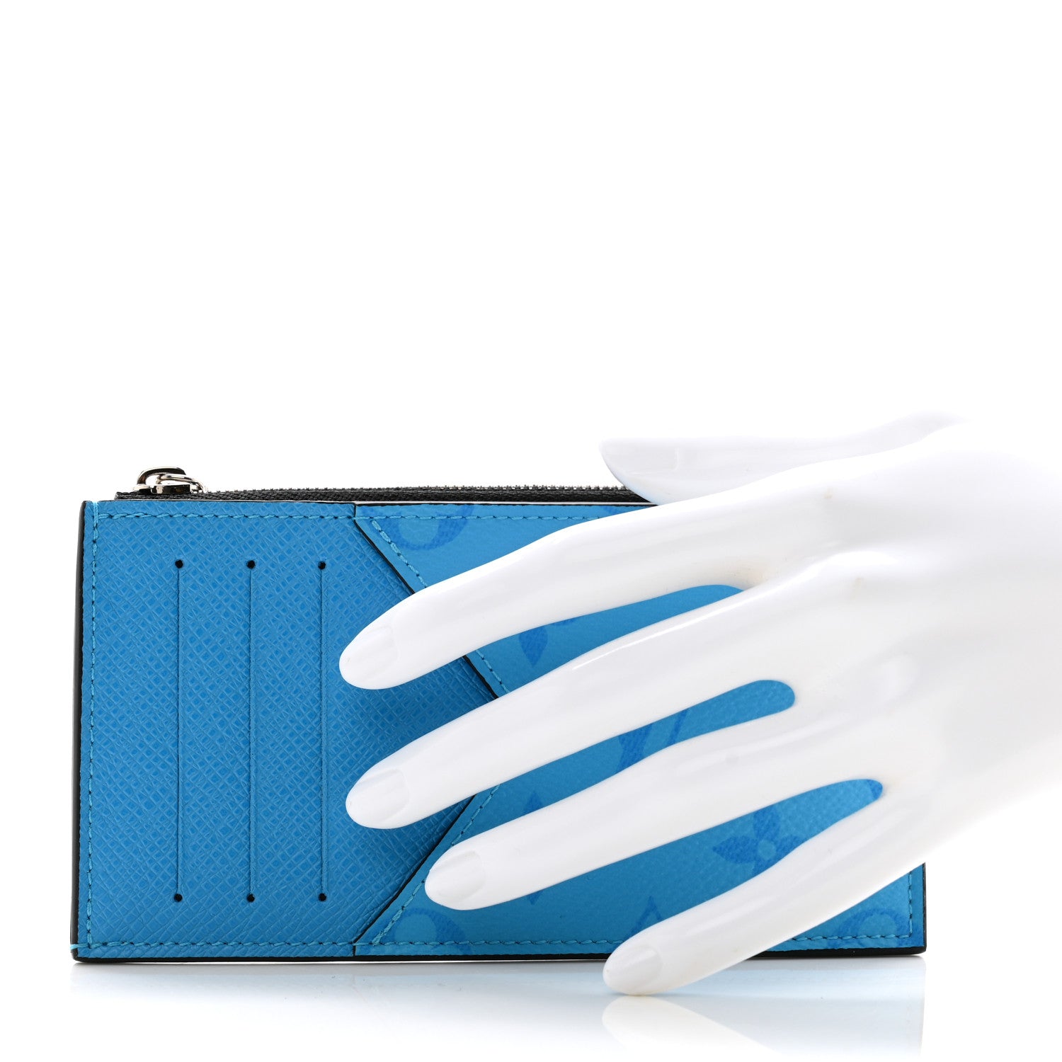 Louis Vuitton Taigarama Coin Card Holder Blue Lagoon 2 of 8