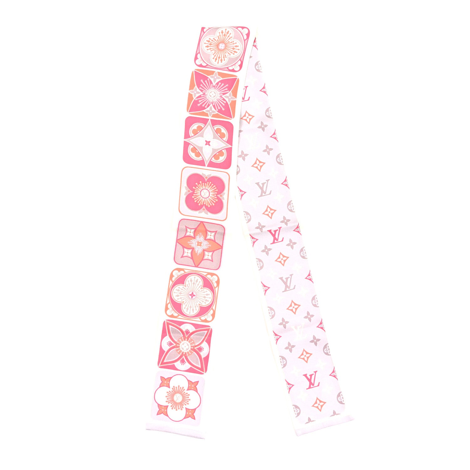 Louis Vuitton Silk Kamonogram Bandeau Corail 1 of 3