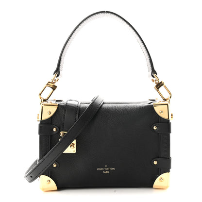 Louis Vuitton Grained Calfskin Side Trunk PM Black 1 of 9