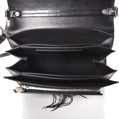Givenchy Goatskin Fringe Small GV3 Shoulder Bag Black 5 of 8
