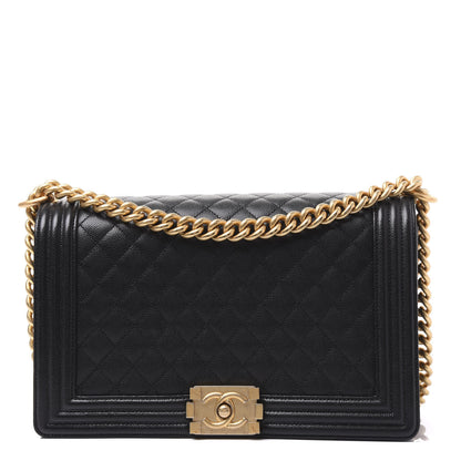 Chanel Caviar Quilted New Medium Boy Flap Black 1 of 9