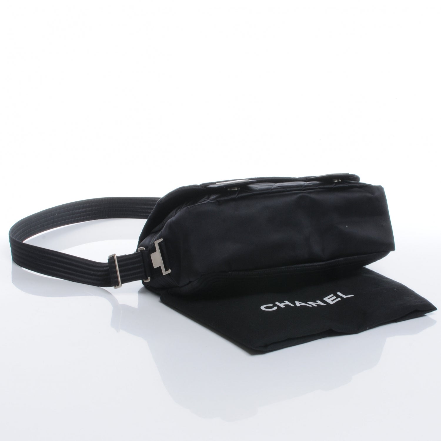 Chanel Nylon Ski Messenger Bag Black 4 of 8