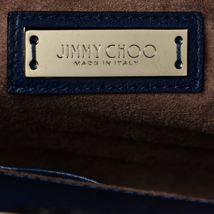Jimmy Choo Crocodile Embossed Calfskin Riley Tote Steel Blue 6 of 12