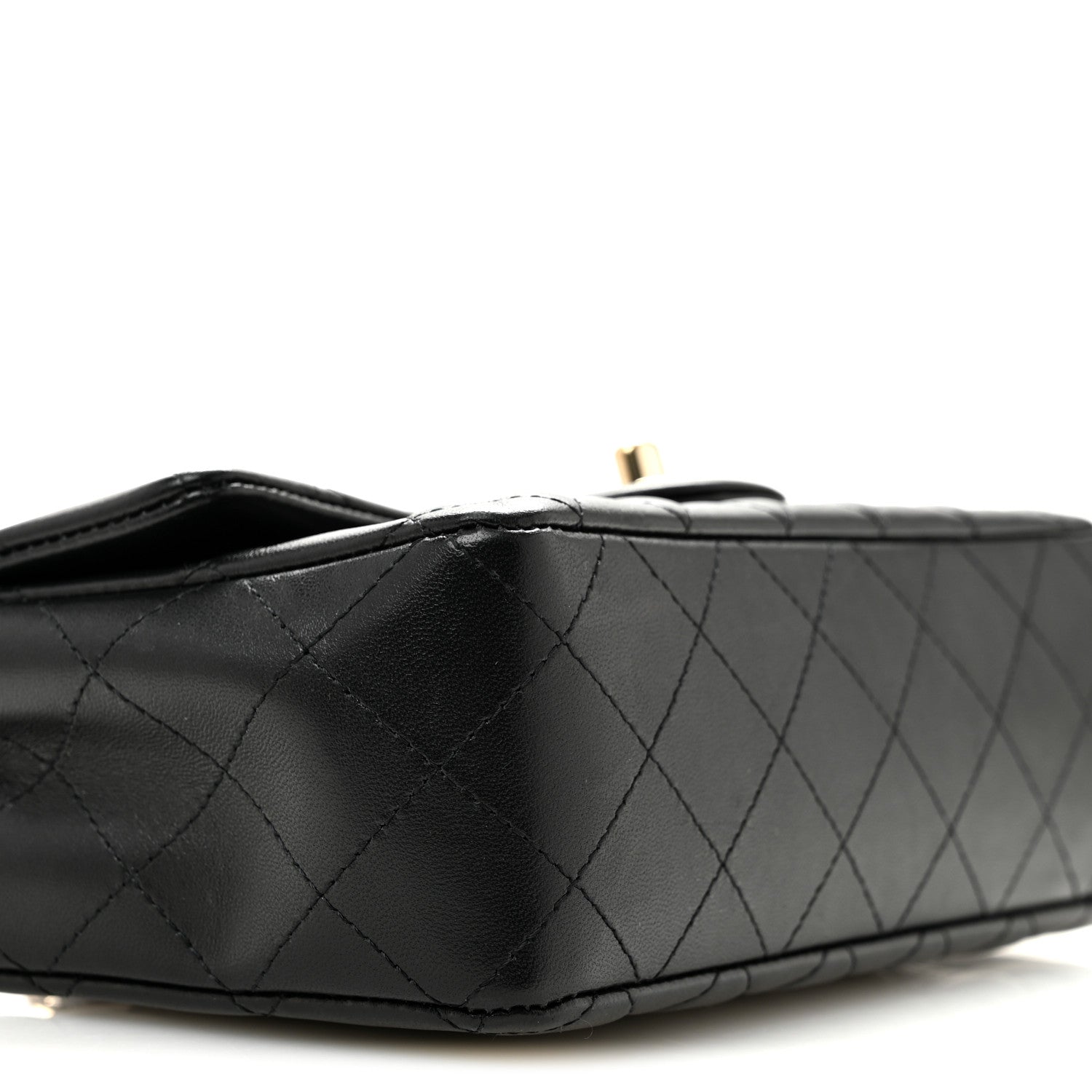 Chanel Lambskin Quilted Mini Rectangular Flap Black 9 of 14