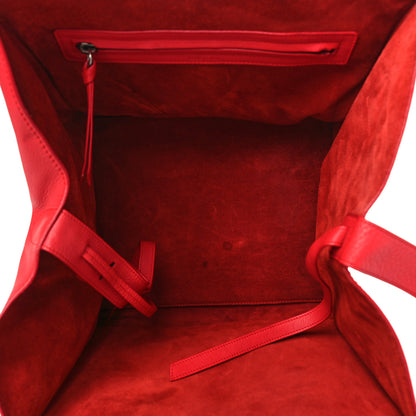 Celine Supple Calfskin Medium Phantom Luggage Vermillion 5 of 11