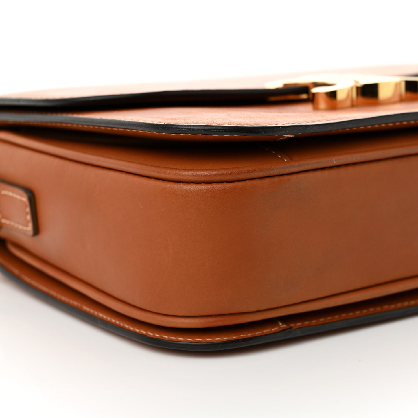 Shiny Calfskin Medium Triomphe Tan