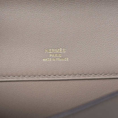 Hermes Swift Kelly Cut Clutch Pochette Gris Asphalt 7 of 28