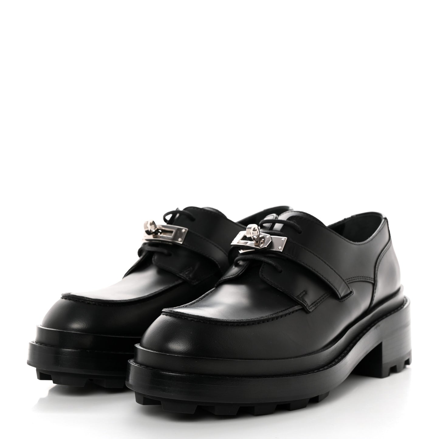 Glossed Calfskin First Oxford 38.5 Black