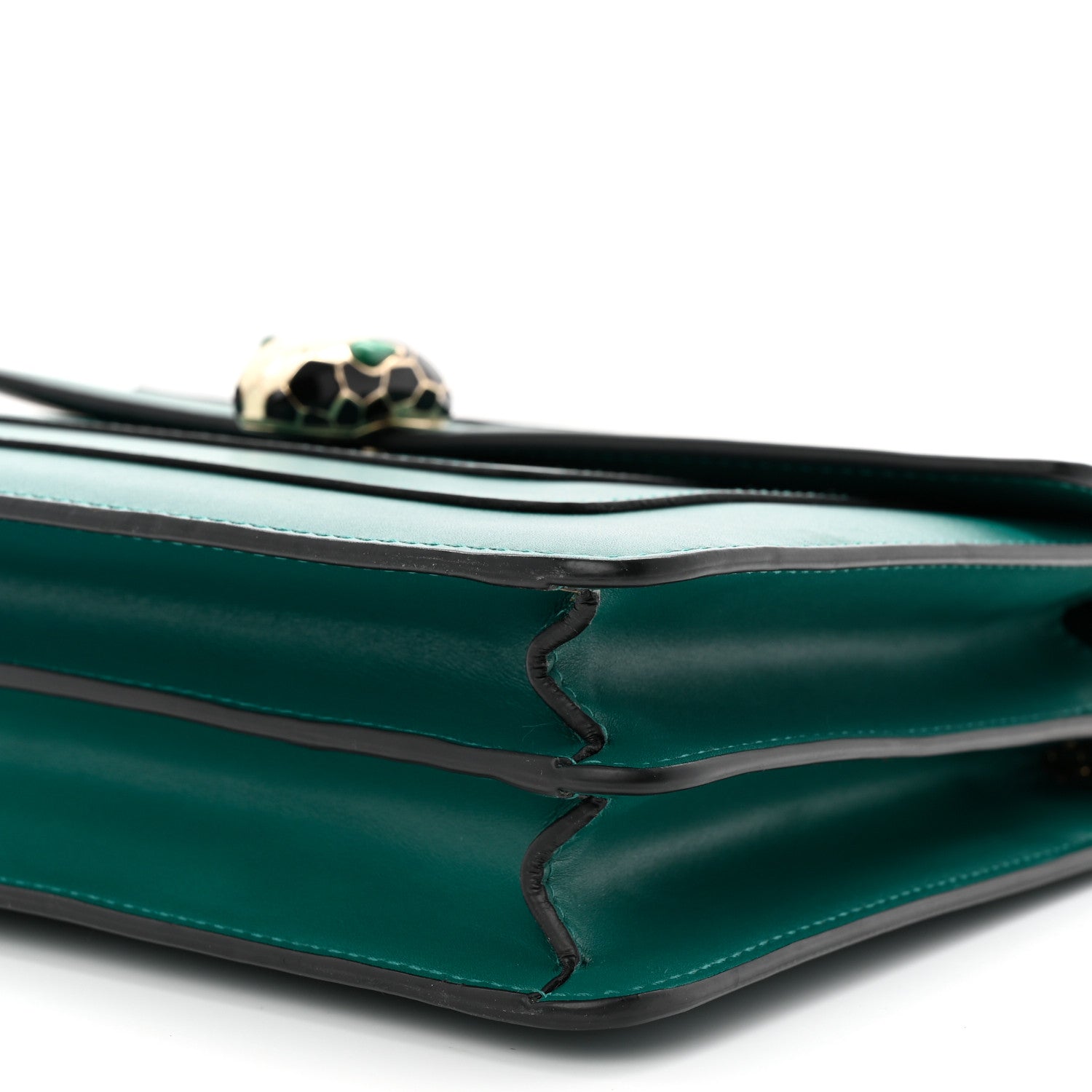 Bulgari Calfskin Serpenti Forever Shoulder Bag Emerald Green 10 of 10