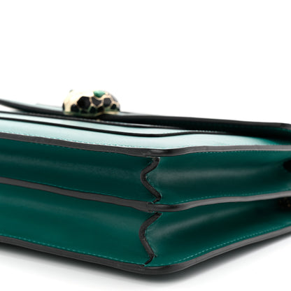 Bulgari Calfskin Serpenti Forever Shoulder Bag Emerald Green 10 of 10