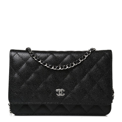 Chanel Caviar Quilted Wallet On Chain WOC Black 2 of 13