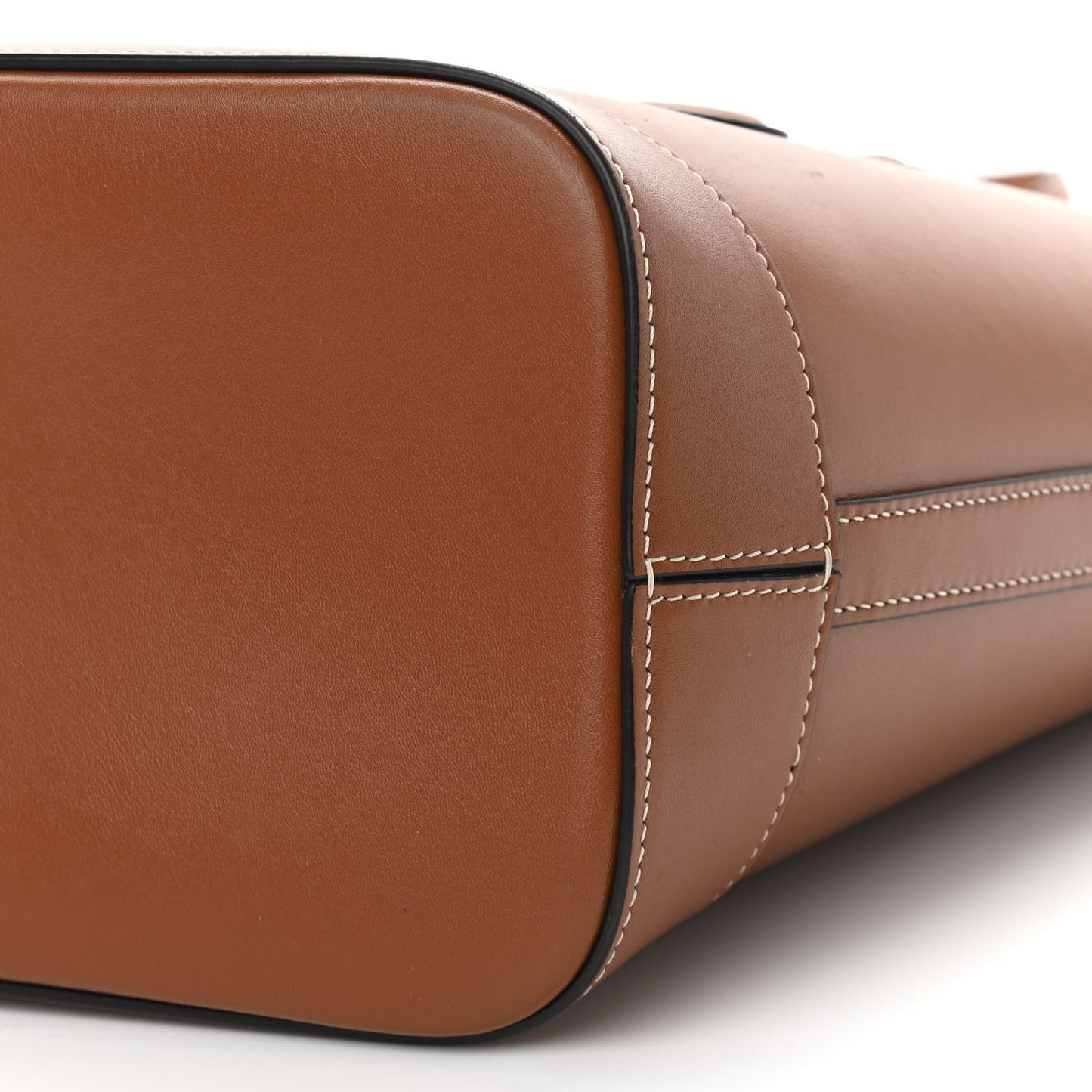 Smooth Calfskin Small Cuir Triomphe Bucket Bag Tan