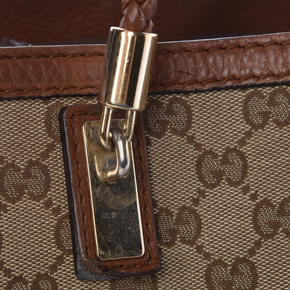 Gucci Monogram Cellarius Calfskin Medium Bella Tote Beige Ebony Cuir 13 of 20