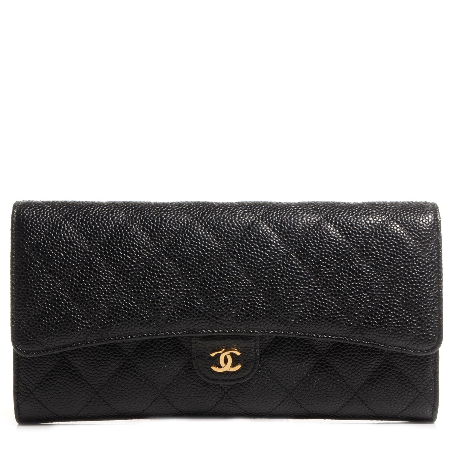 Chanel Caviar Travel Wallet Black 1 of 9