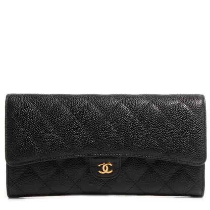 Chanel Caviar Travel Wallet Black 1 of 9