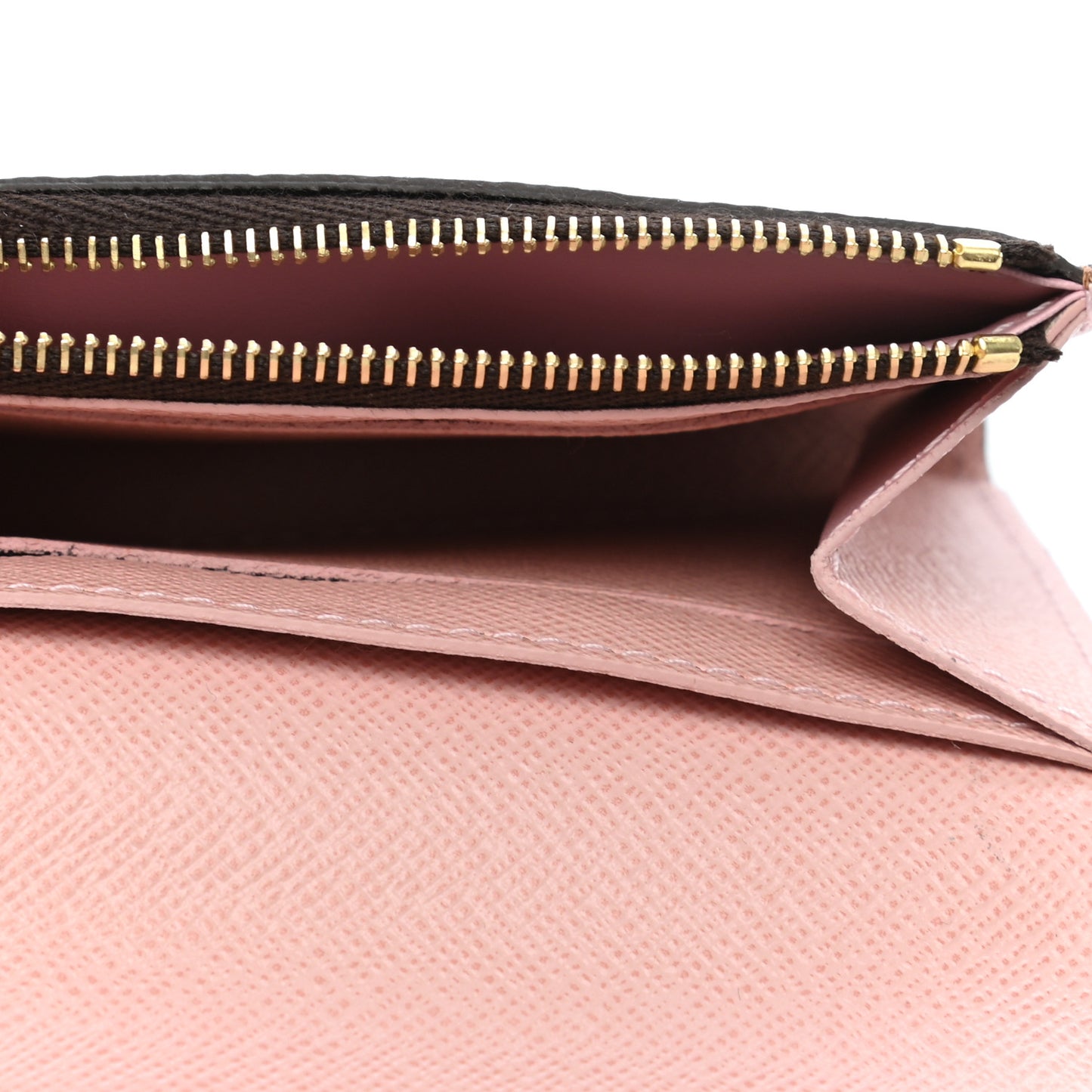Damier Ebene Rosalie Coin Purse Rose Ballerine
