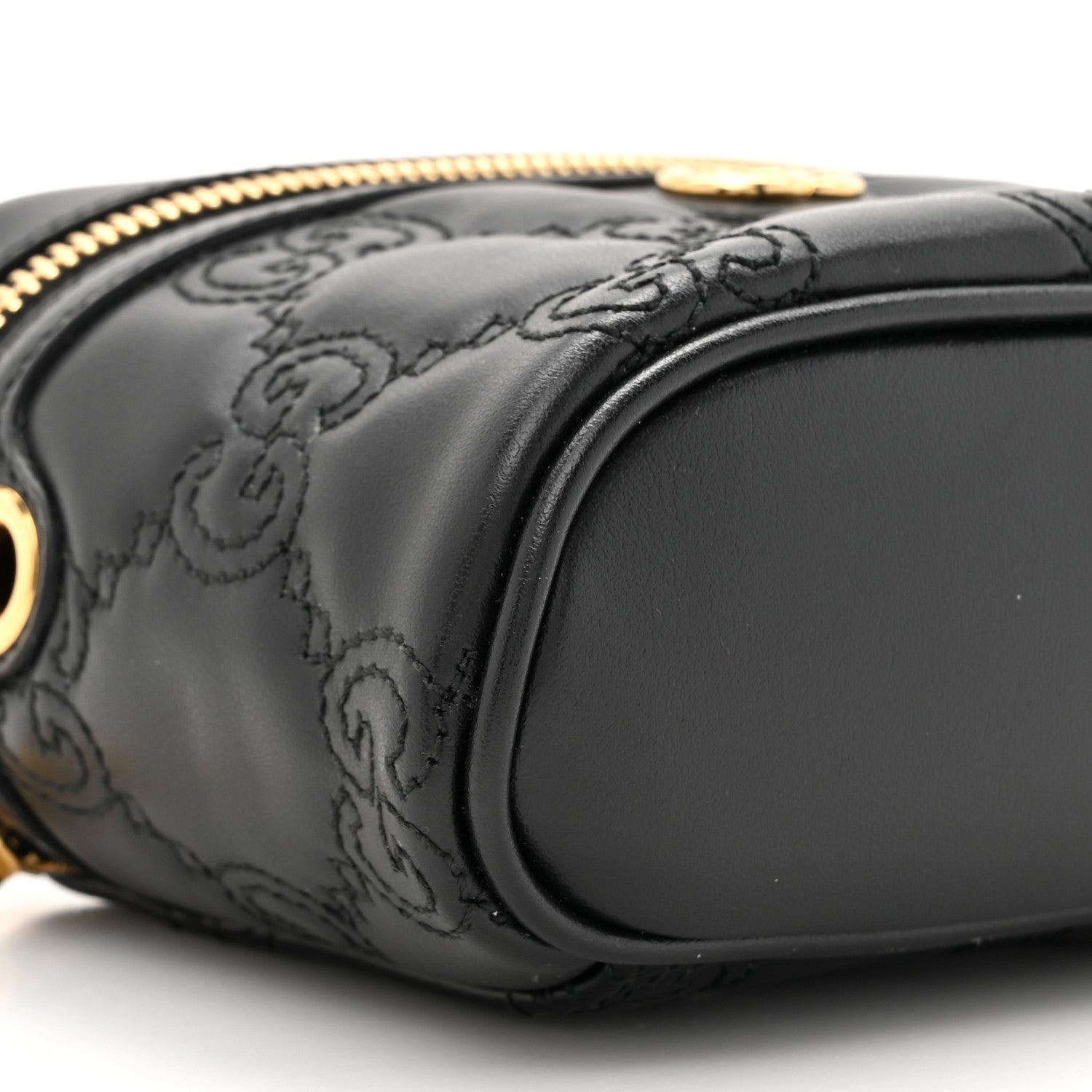 Gucci Calfskin GG Matelasse Mini Top Handle Bag Black 10 of 10