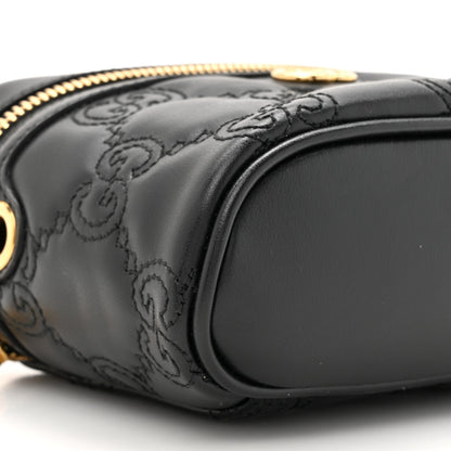 Gucci Calfskin GG Matelasse Mini Top Handle Bag Black 10 of 10