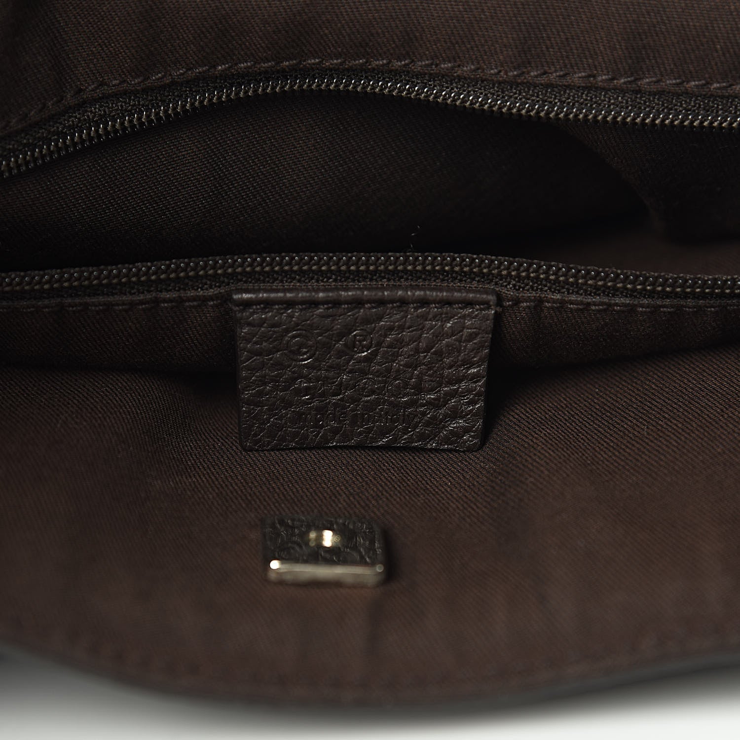 Gucci Monogram Medium Abbey Convertible Tote Dark Brown 6 of 10