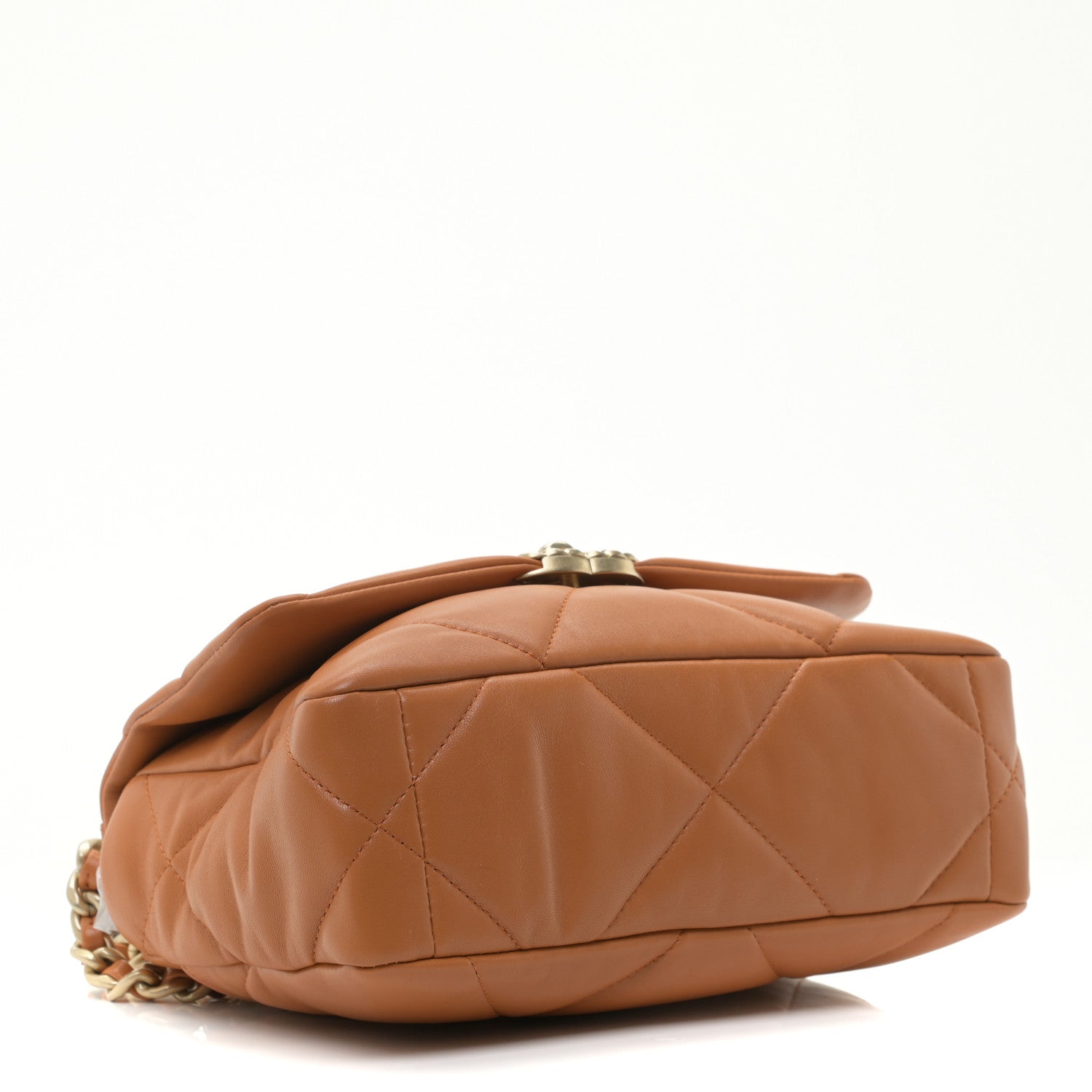 Chanel Lambskin Quilted Medium Chanel 19 Flap Brown 3 of 8
