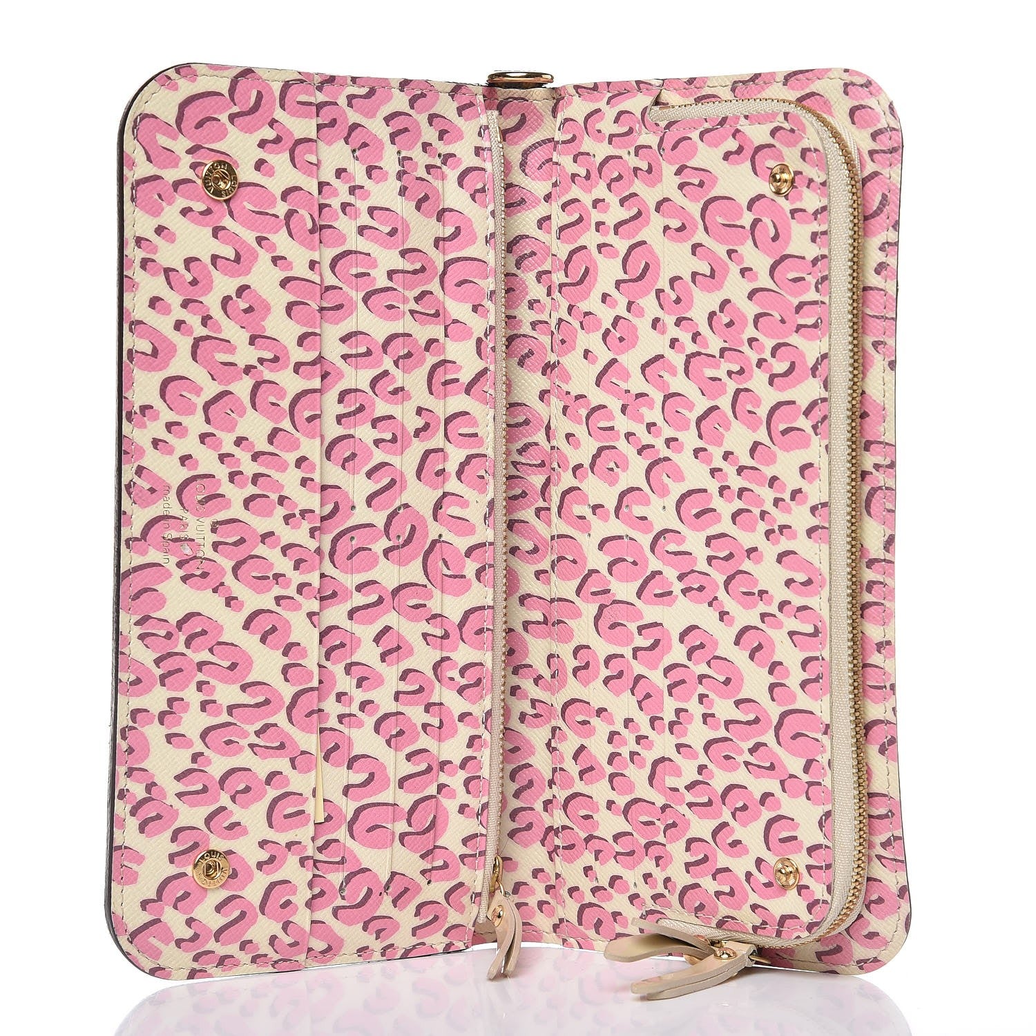 Louis Vuitton Monogram Leopard Insolite Wallet Blanc Corail 5 of 6