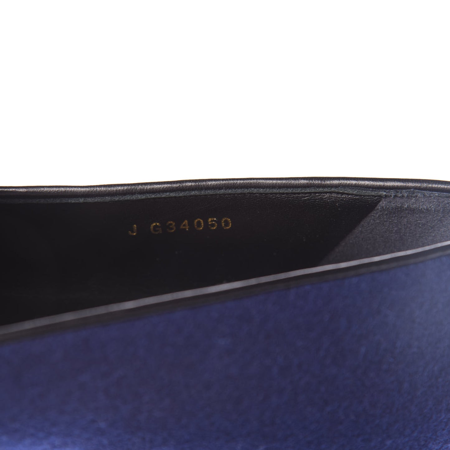 Fabric Lambskin Womens CC Mocassin Loafers 39.5 Navy Black