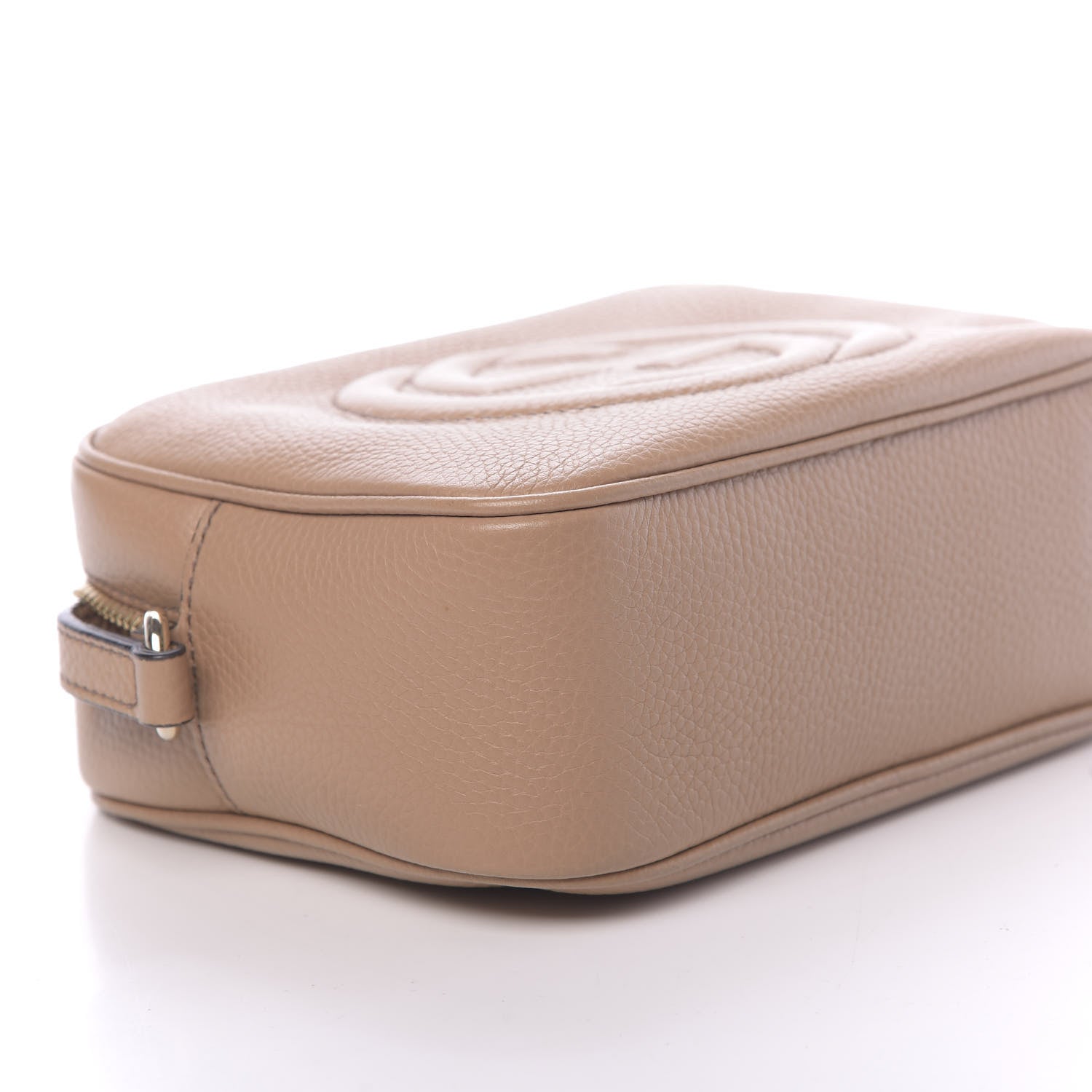 Gucci Pebbled Calfskin Small Soho Disco Bag Rose Beige 8 of 10