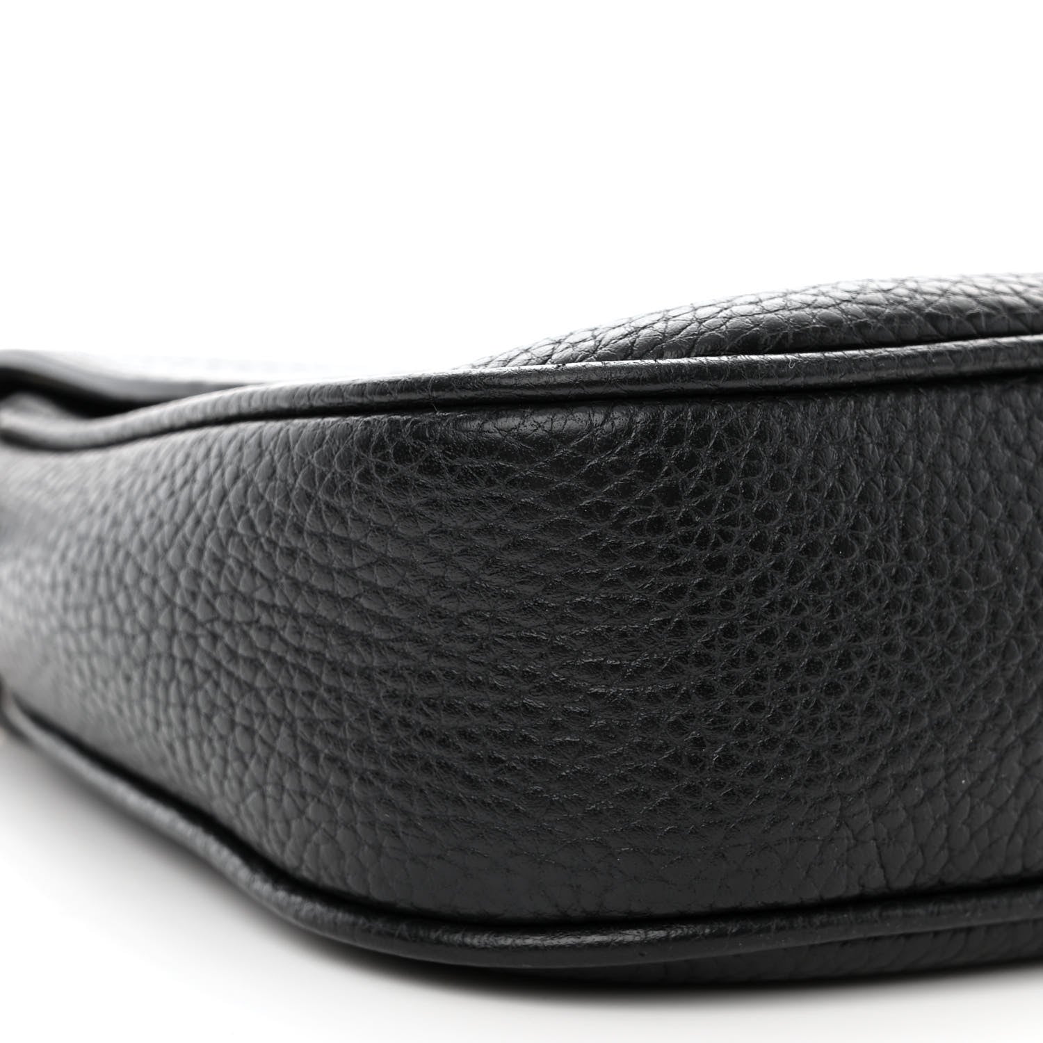 Gucci Pebbled Calfskin Medium Soho Flap Crossbody Black 9 of 10