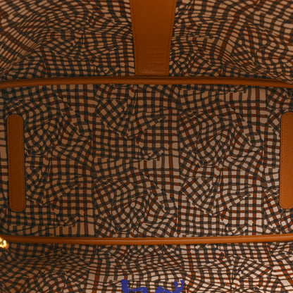 MCM Visetos Large Liz Reversible Shopper Tote Cognac 9 of 19