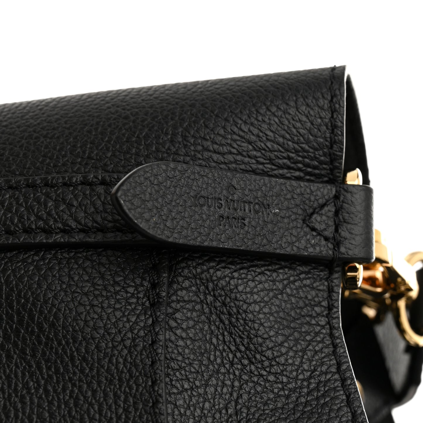 Calfskin Lock and Walk Bucket Black