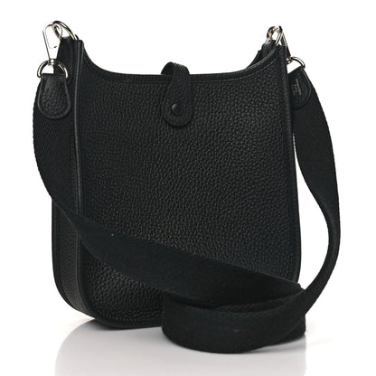 Hermes Taurillon Clemence Evelyne TPM Black 3 of 10