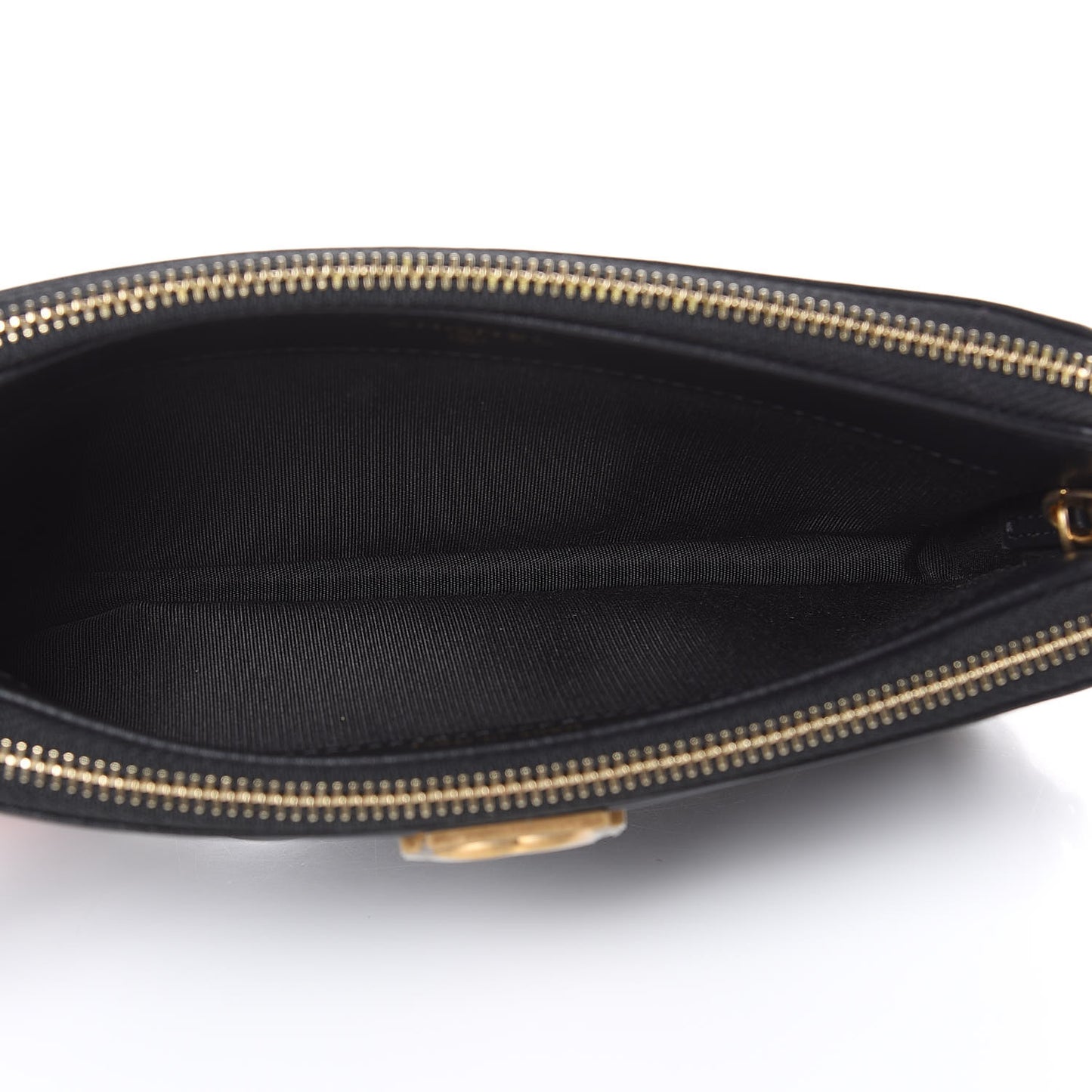 Lambskin Quilted Small Boy Clutch With Chain Black