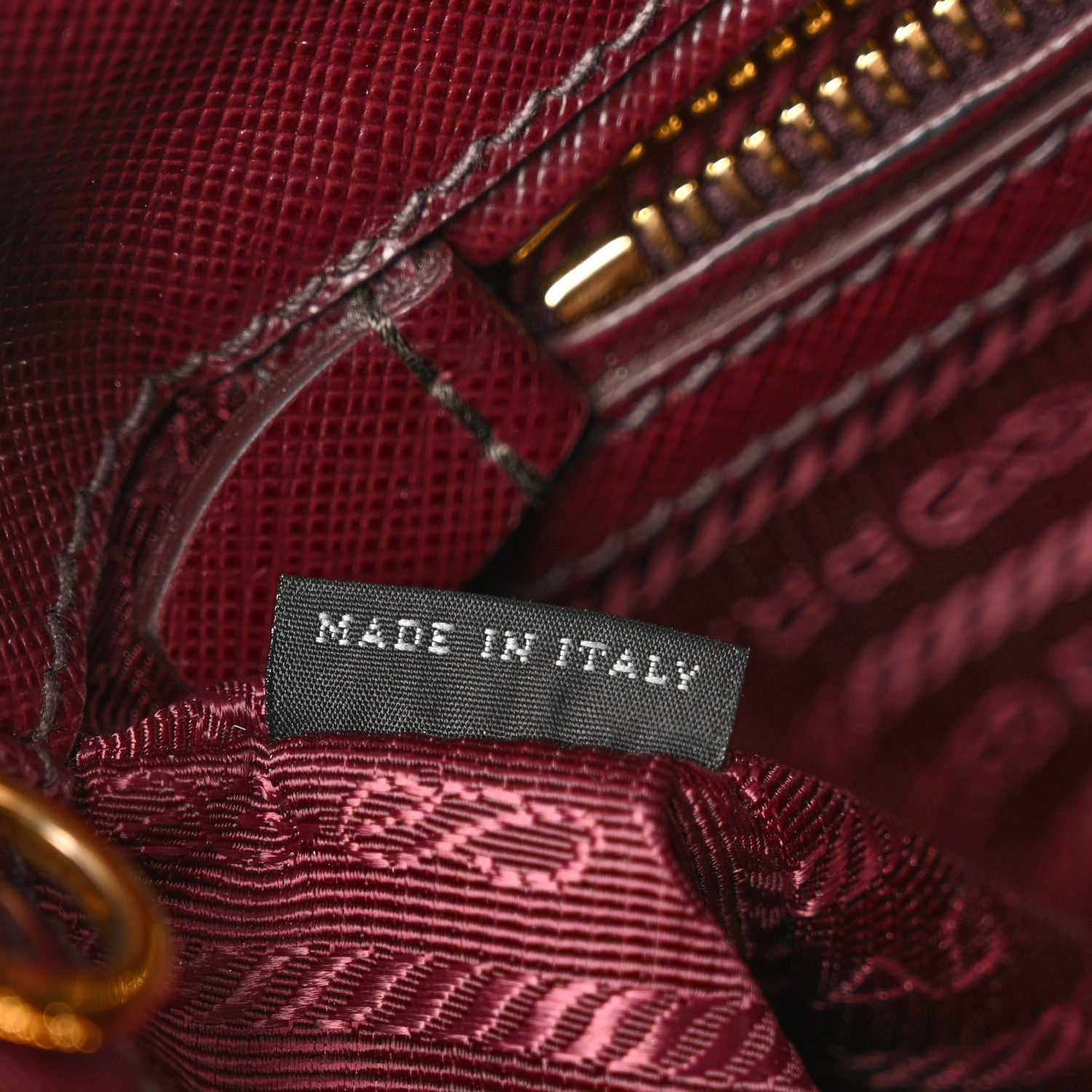 Prada Saffiano Lux Small Galleria Double Zip Tote Cherry 7 of 10