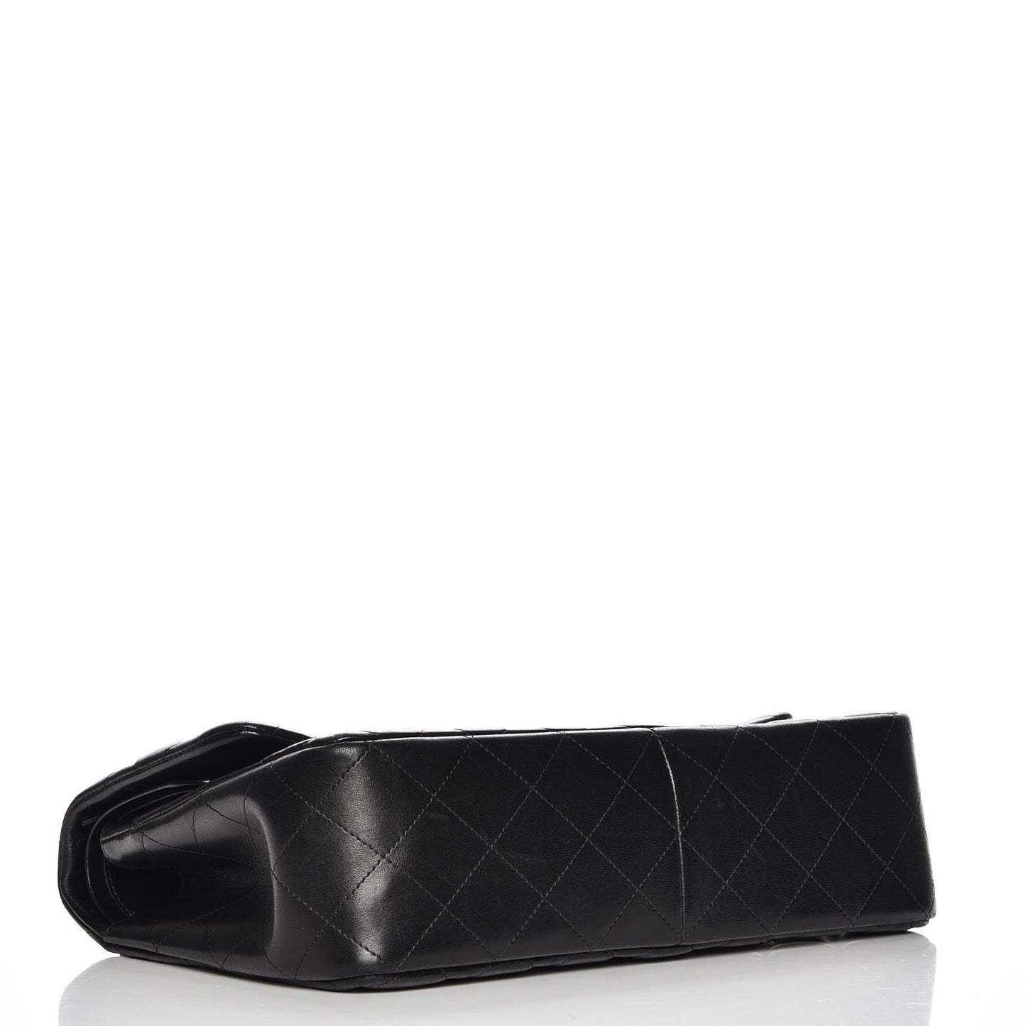 Lambskin Quilted Jumbo Double Flap So Black