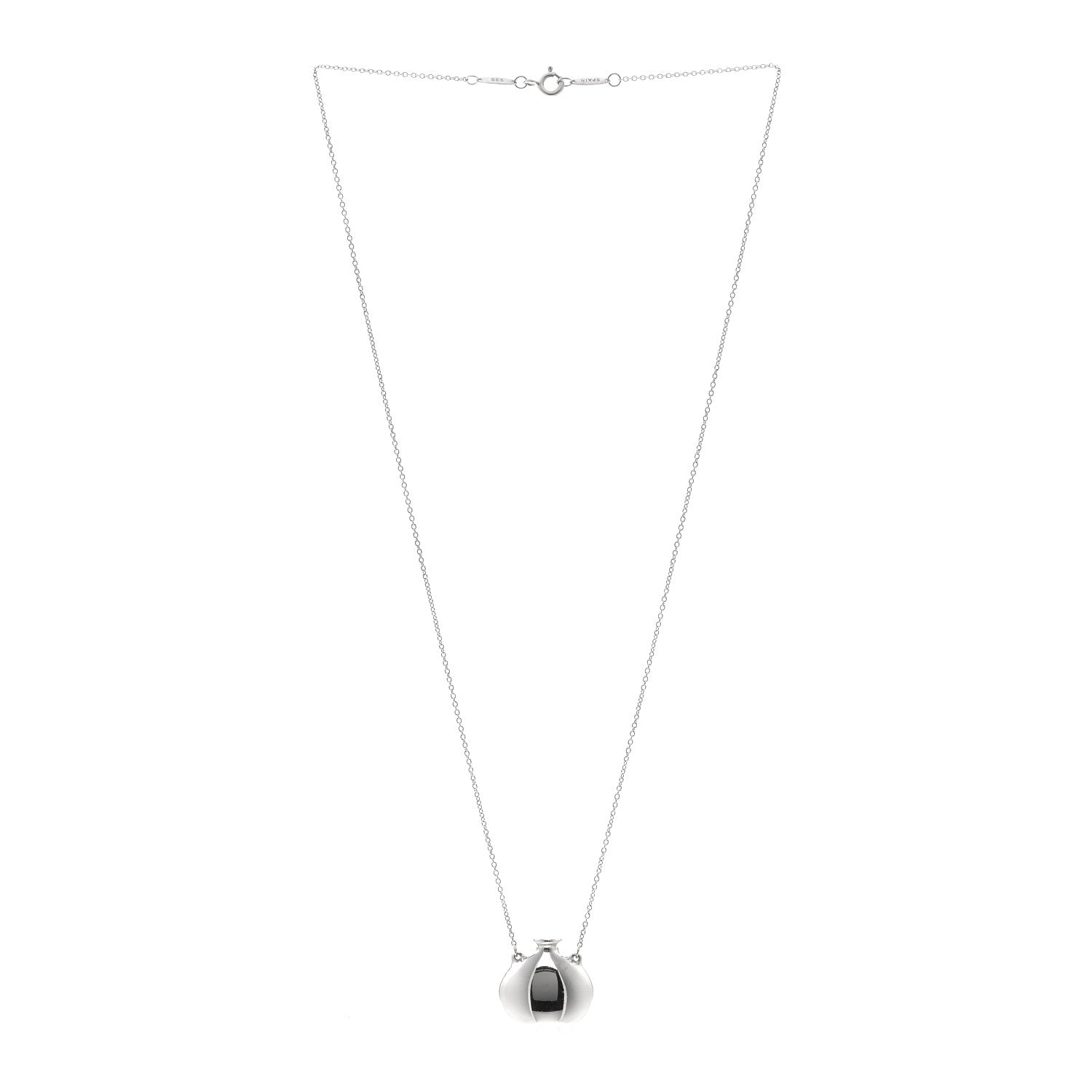 Tiffany Sterling Silver Small Elsa Peretti Bottle Pendant Necklace 3 of 5