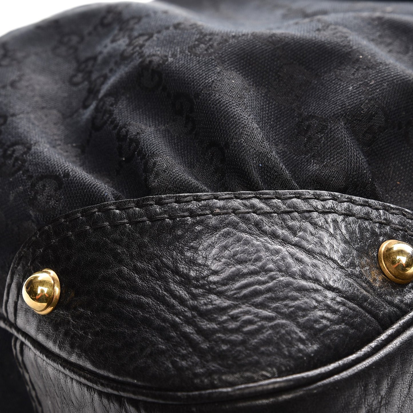 Monogram Large Jockey Hobo Black
