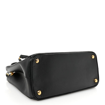 Prada Saffiano Small Galleria Double Zip Tote Black 4 of 11