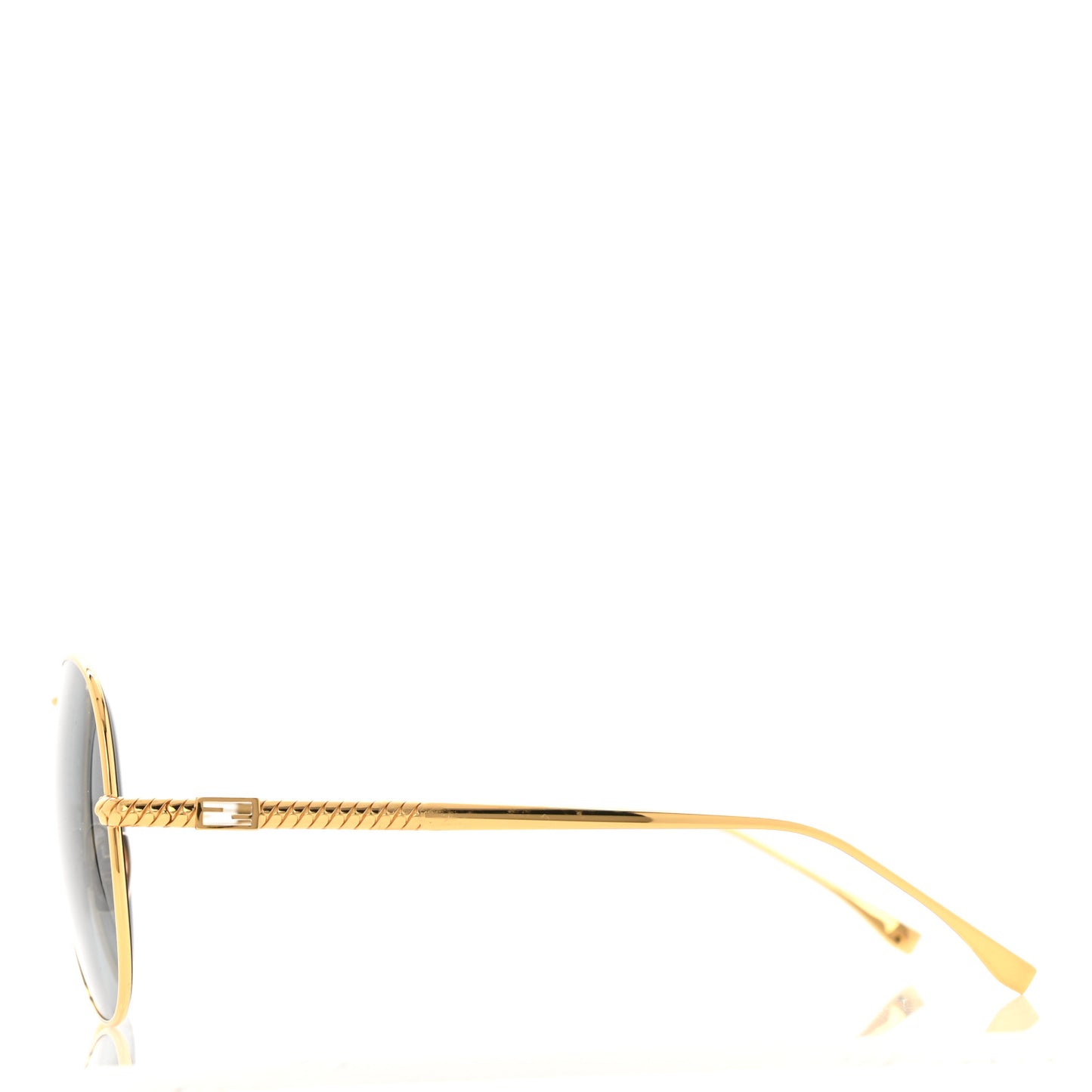 Metal Aviator Sunglasses FF 0437 Gold